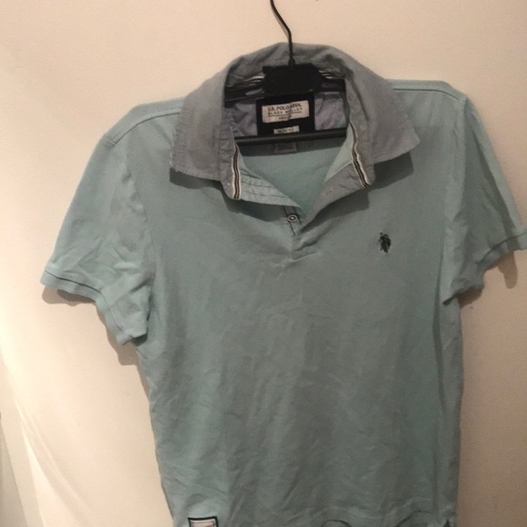 Gorgeous 4 tone U.S Polo Assn light blue Stretch w/ white, black and grey trim - Picture 2 of 8